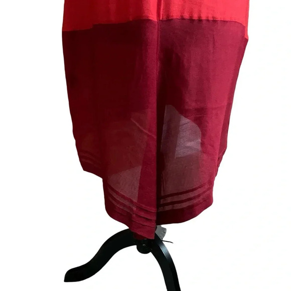Rag & Bone Silk Two Toned Red Dress Tunic Size 4 - Picture 14 of 16